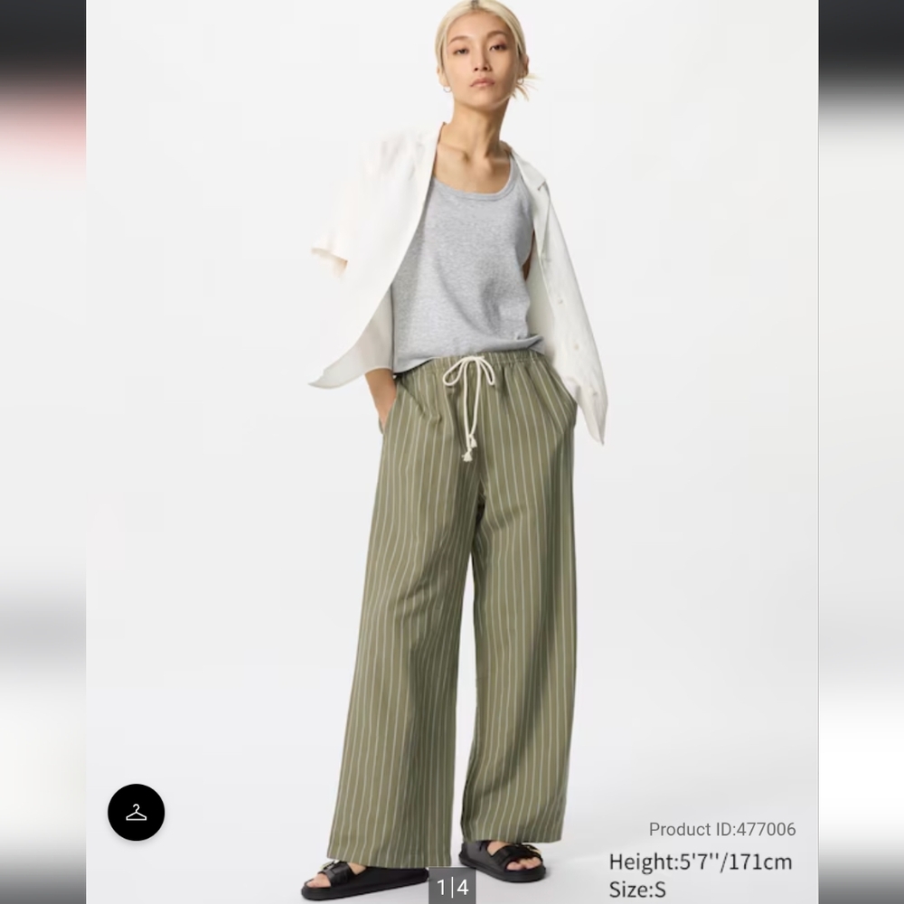 Uniqlo Linen Blend Easy Pants